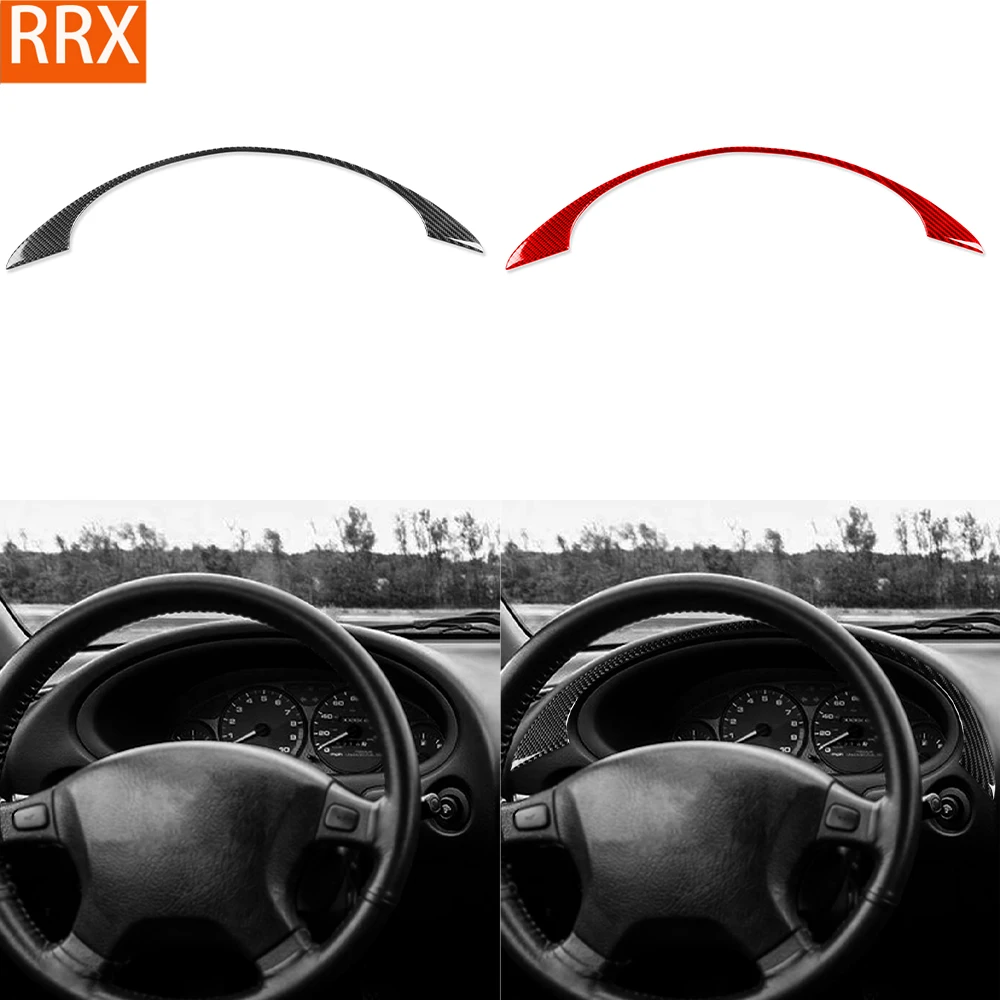 For Acura Integra 1994-2001 Real Carbon Fiber Stickers Instrument Speedometer Panel Surround Car Accessories Interior decorative