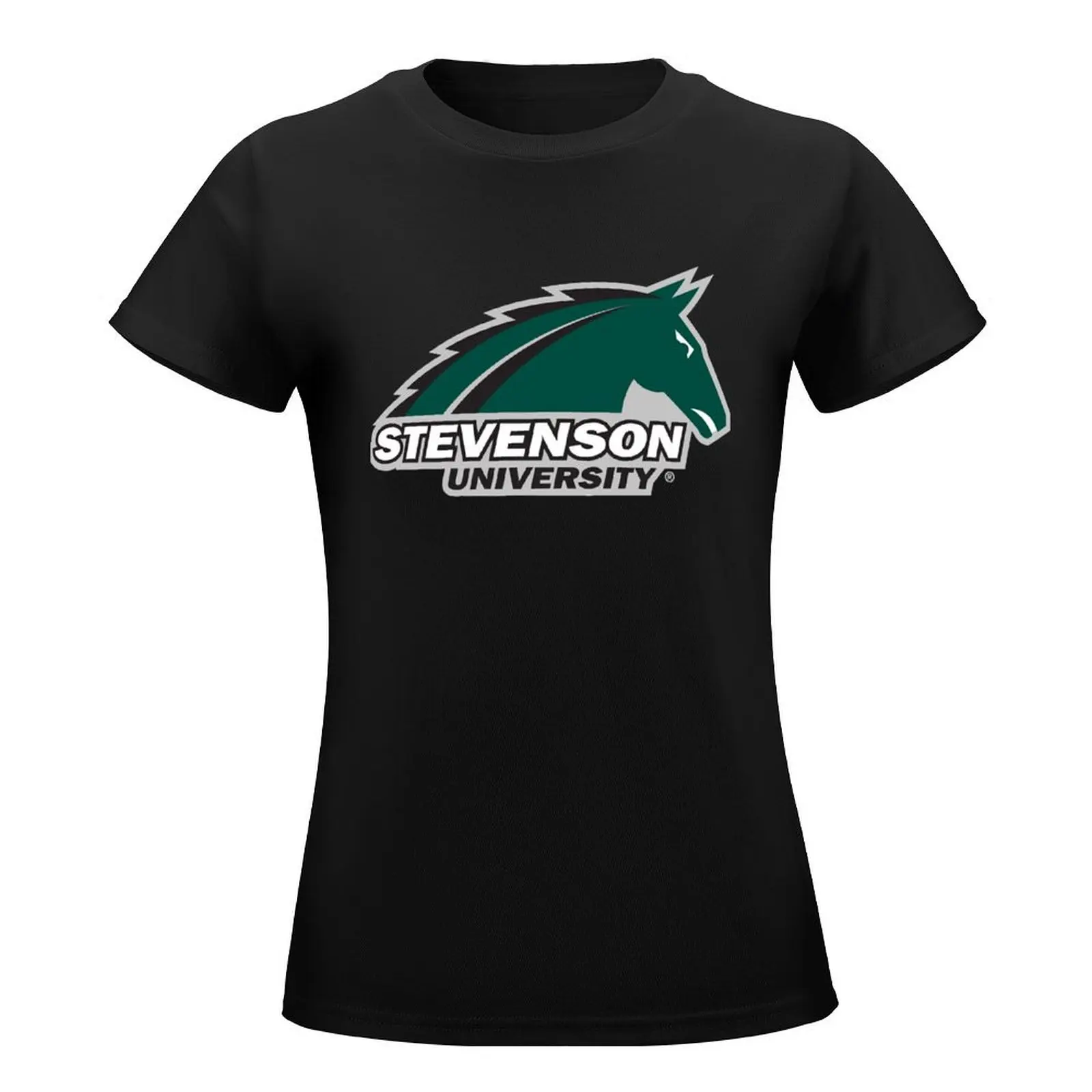 Stevenson University T-Shirt Short sleeve tee plus size tops Women's summer blouses 2024