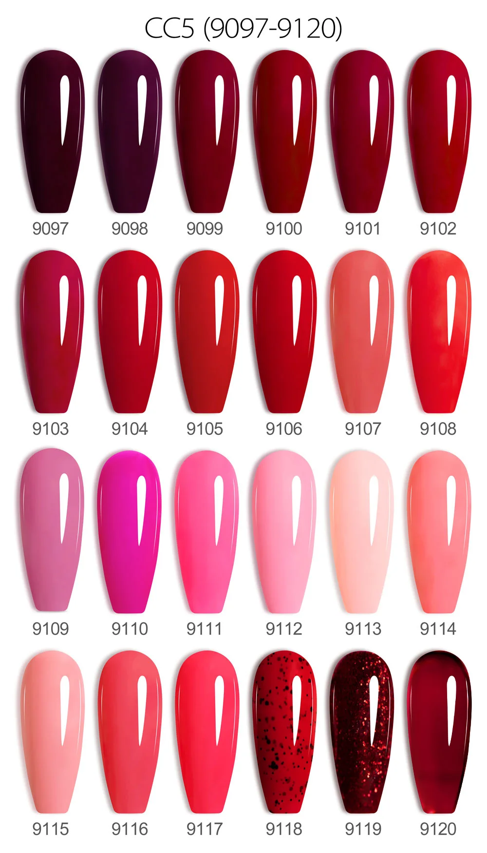 CANNI TPO/Hemmenfreier Nagelgellack, weihnachtliche rote Farbkollektion, semi-permanenter Gel-Lack, 9 ml, französisches, wunderschönes Farbgel – Detail 3