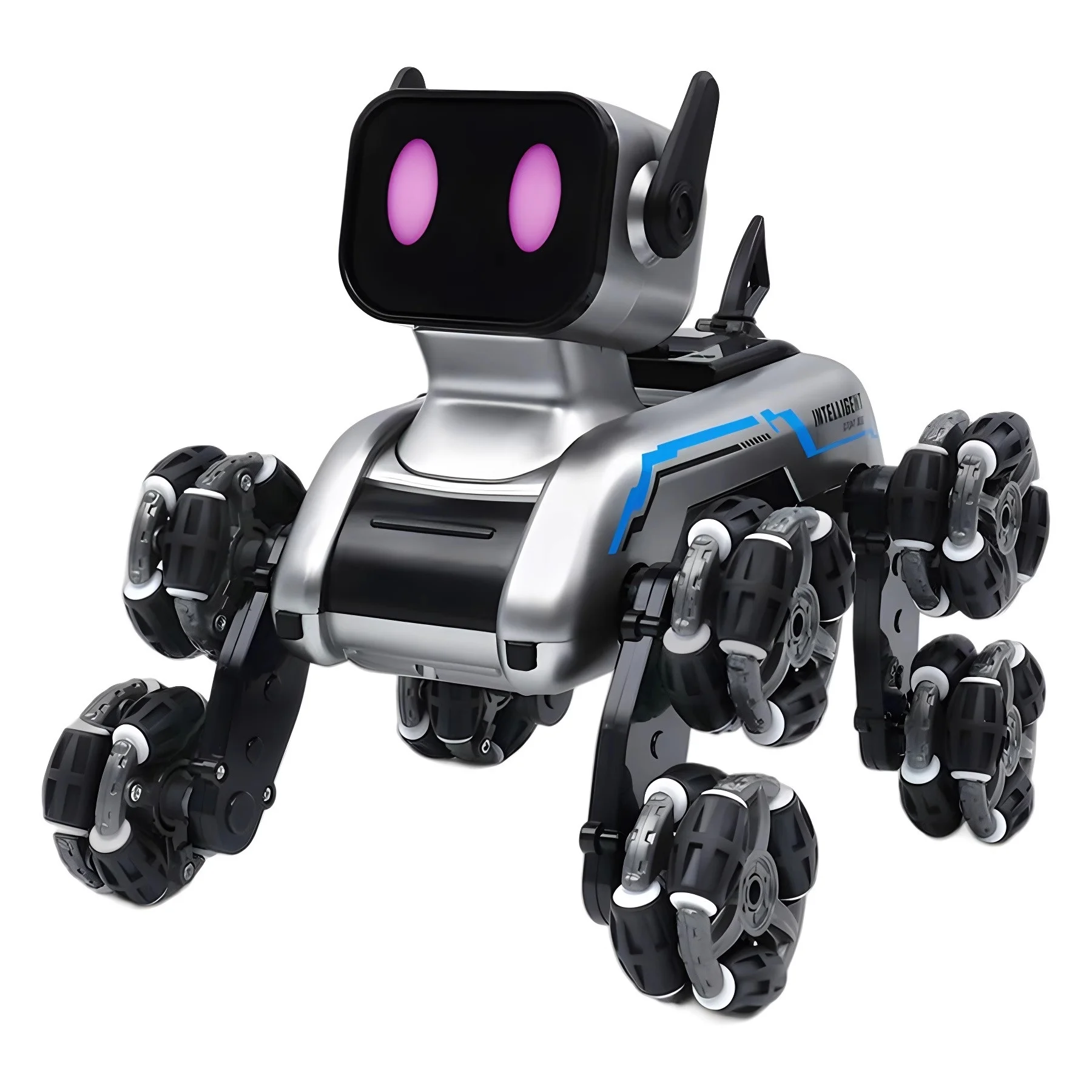 Stunt Eight Wheel Smart Remote Fancy Control Robot Dog Remote Control Toy Children'S Electric Mechanical Dog Pattern Custom Gift