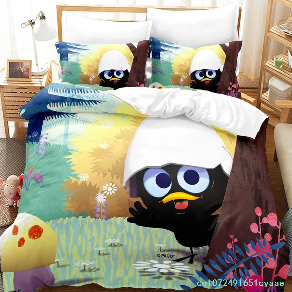 2023 Calimero Bedding Set Single Twin Full Queen King Size Bed Set Aldult Kid Bedroom Duvetcover Sets 3d Anime Kawaii Bed