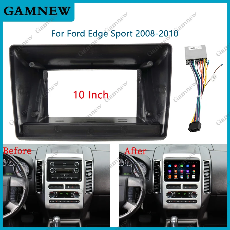 10 Inch Car Frame Fascia Adapter Android Radio Dash Fitting Panel Kit For Ford Edge Sport 2008-2010