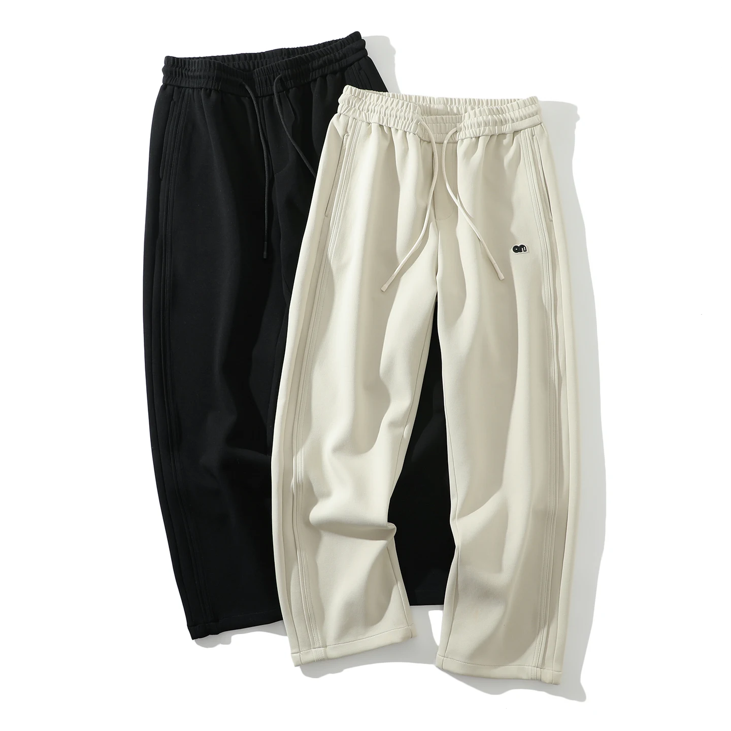 

Loose Straight Leg Men's Casual Pants Breathable Comfortable Korean Sle Autumn Faionable Versatile Cotton Polyester Blend