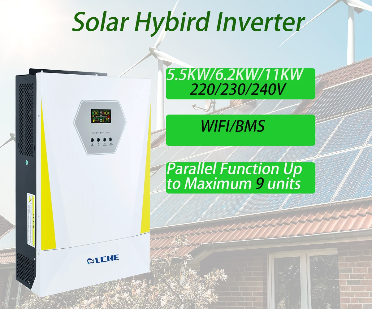 48V 5KW 6KW 8KW 11KW Pure Sine Wave Connected Solar Inverter 220/230/240Volt Off Grid Solar Inverter for Solar Power System