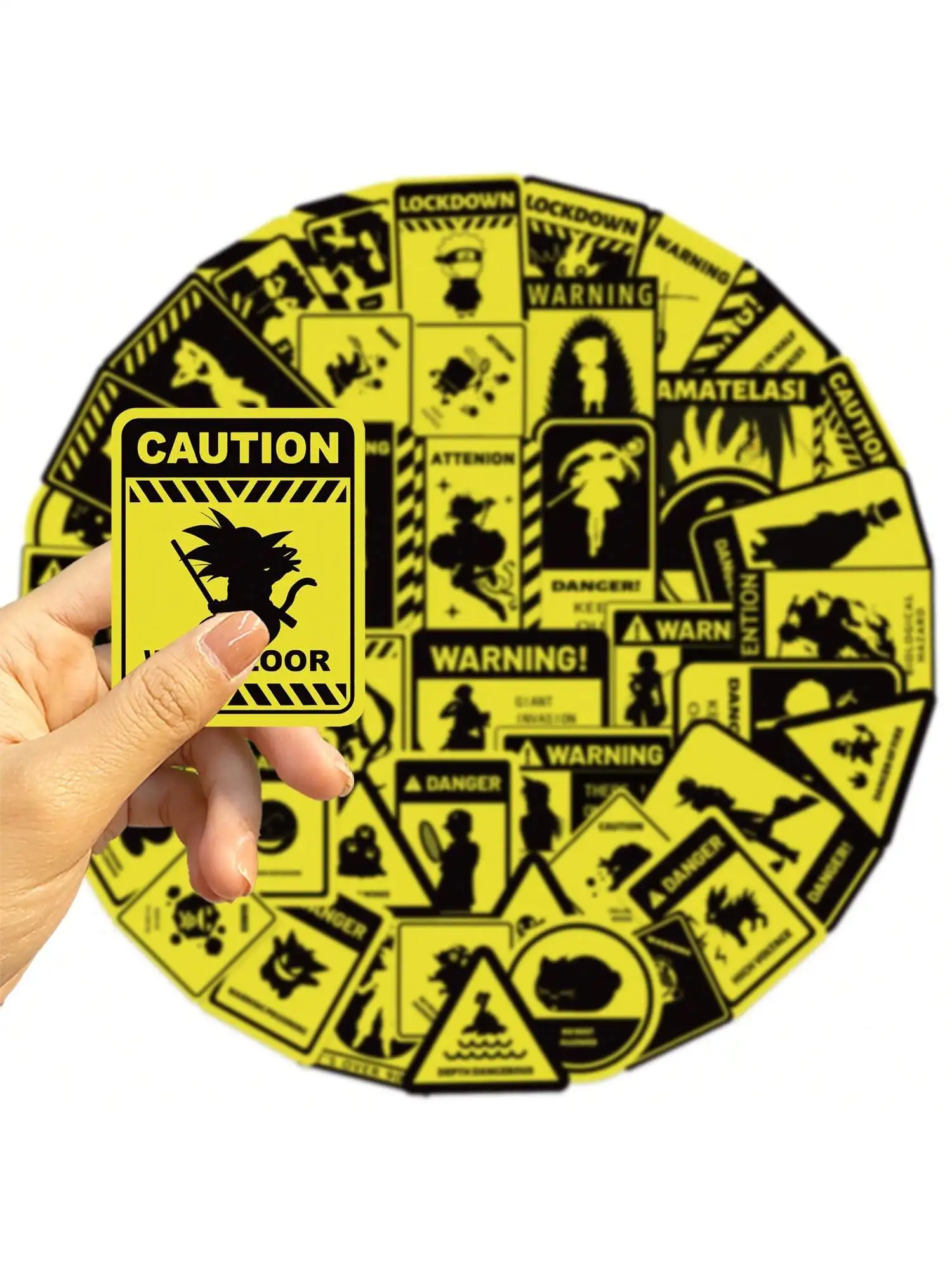 10/30/50PCS Lustige Warnung Aufkleber Gefahr Verbot Zeichen Graffiti Kreative Aufkleber DIY Laptop Kühlschrank Gepäck Telefon fall Geschenk