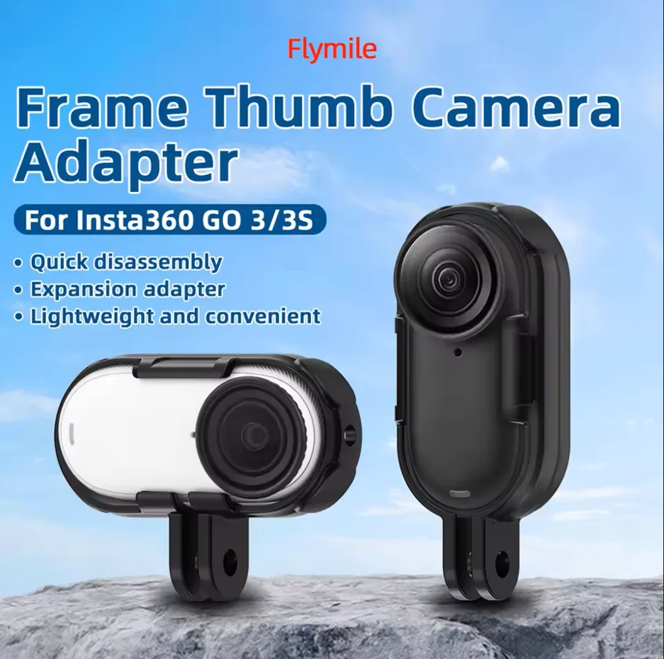 

For Insta360 GO 3 GO 3S Vertical & Horizontal Action Mount Set Adapter Mount Long Screw Heat Dissipation Bracket Protective Case