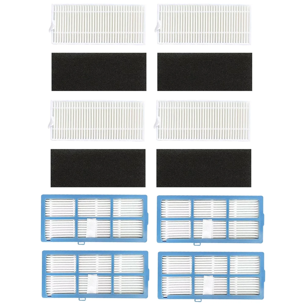 HEPA Filter Set Compatible with For DeenKee D40 Robotic Vacuum Cleaner 4 Piece Replacement Filters for Air Quality