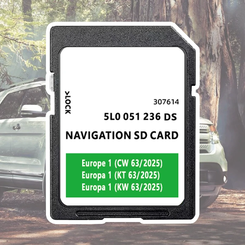 

32GB Europe UK 2025 5L0051236DS Navigation Maps for Skoda Amundsen 2 SAT NAV SD Card