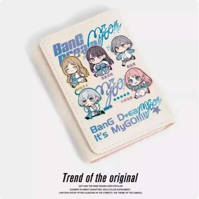 

Bang Dream It's Mygo модный кошелек из искусственной кожи, кошелек для карт, монета, сумка для денег, подарок для косплея B845, аниме