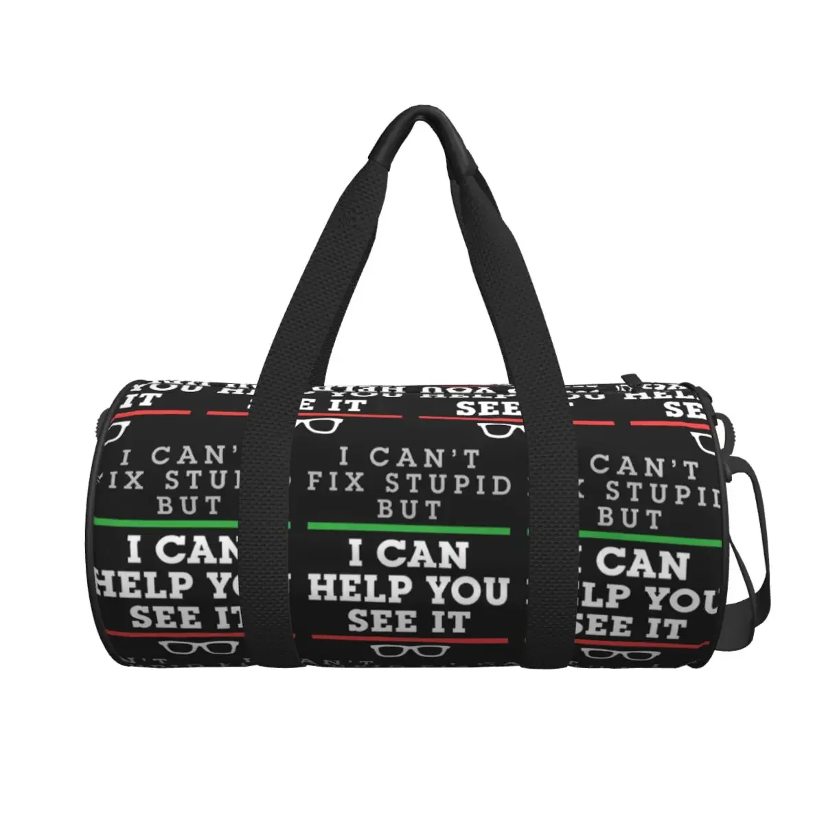 

Optometrist Optometry Ophthalmology Funny Saying See Stupid Large Duffle Gym Bag Waterproof Duffle Travel Bags Fitness bag