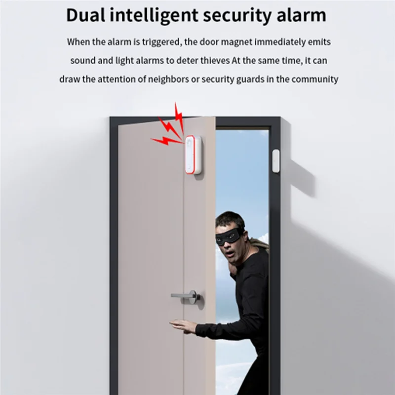 B50B-Wifi Tür Fenster 100Db Alarm Mit Magnetische Sensor Tuya APP Remote Warnungen Tür Offen Geschlossen Detektoren Home Security Gerät