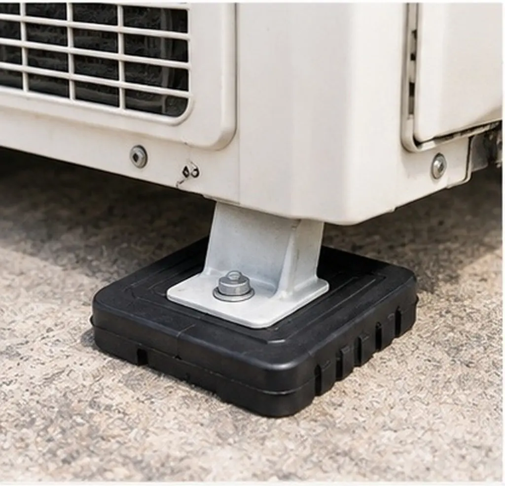 4Pcs Air Conditioner Outdoor Unit Shock Absorber Pads Rubber Vibration Isolator Mounts for Condenser Noise Reduction and