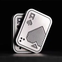 Metal Poker Push Card Fidget Slider Stress Verlichting Speelgoed Volwassenen Angst Adhd Decompressie Geschenken Juguetes Sensioriales