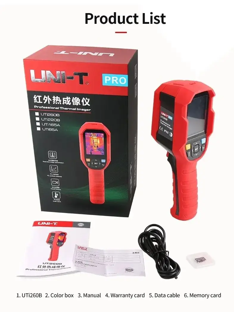 UNI-T UTi120S Termocamera a infrarossi per elettronica Circuito PCB Tubo di riscaldamento a pavimento Test di temperatura Termocamera UTi260B