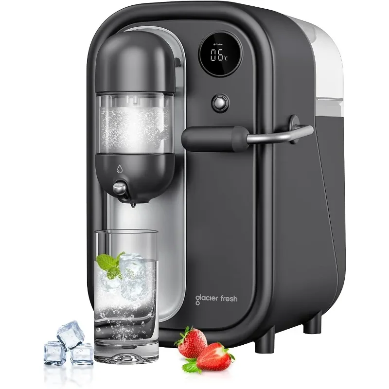 GLACIER FRESH Newest Cold Soda Maker，Electric Carbonated Water Machine,North America's First Sparkling Water Machine