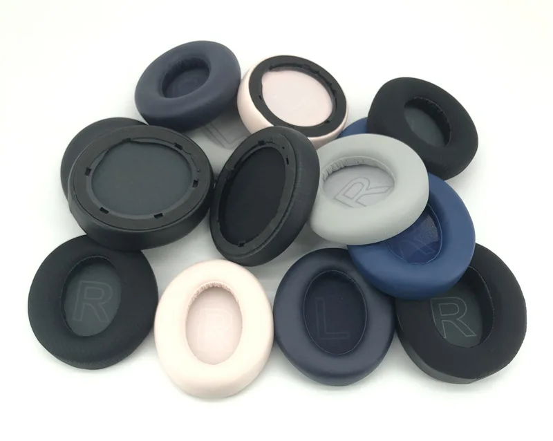 YAYINCC Ersatz-Ohrpolster aus Proteinleder mit Memory-Schaum und Schnalle 
 Für Anker Soundcore Life Q20 Q20I Kopfhörer – Detail 1
