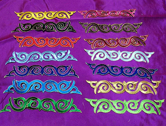 Parche de tela bordado de estilo étnico, Material de transferencia de calor, apmadamente 23x4 centímetros, accesorios de ...