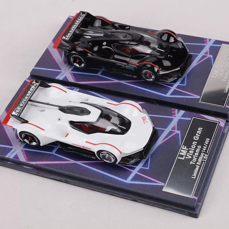 

Модель автомобиля LMF 1:64 Vision Gran Turismo VG из сплава, статическая коллекционная модель, украшение, праздничные подарки, игрушки