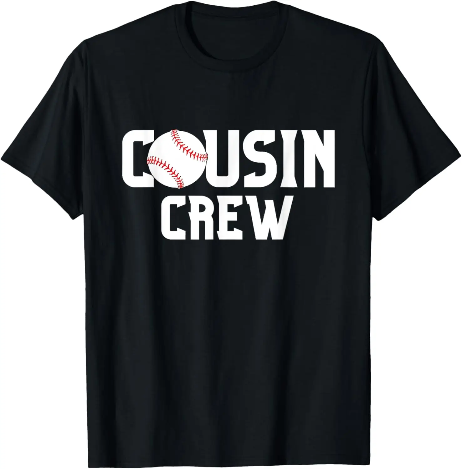 

Cousin Crew Baseball Squad Family Friends Funny Baseball T-Shirt