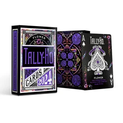 Tally-Ho Flower Playing Cards Deck Poker Size Card Games Collectibles