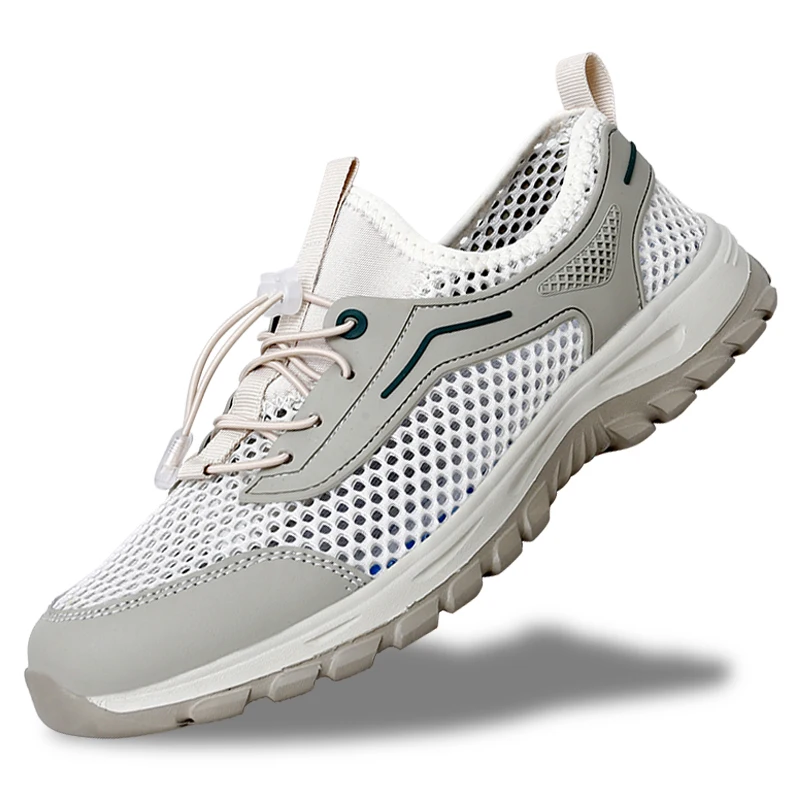 

Обувь унисекс для пар, обувь для походов на открытом воздухе, повседневная спортивная обувь, дышащие кроссовки с сетчатым верхом, обувь для ходьбы по ручьям с защитой от запаха, легкие слипоны без шнурков.