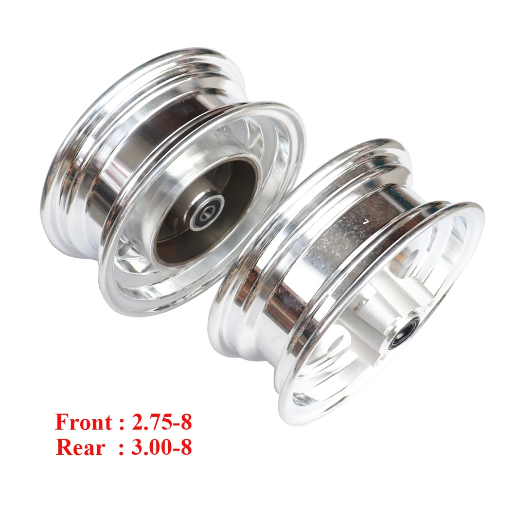 Motorcycle Accessories Aluminum wheel Rim Front 2.75-8 Rear 3.00-8 with Hub for Honda Monkey Bike Z50 Z50 50CC