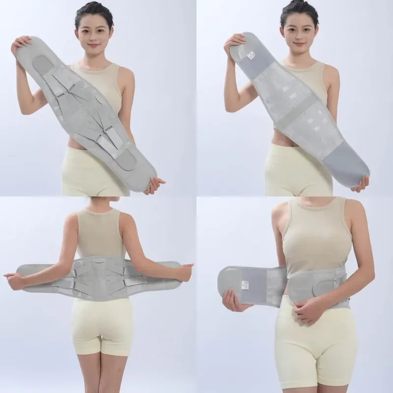 for Lumbar Spine Stent Metal Support Belt Adjustable Buckle Waist Brace Pain Relief Back Support