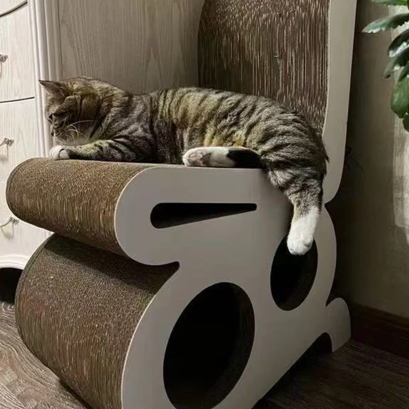 

Stool cat scratching board chair claw grinding board die cutting beer artifact BB reinforced durable