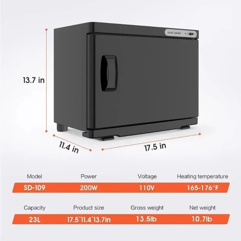 

23L Large Towel Warmer Cabinet Hot Bath Towel Heater for Facial Spa Hair Salon And Home Use