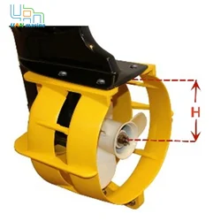 Protector de seguridad de hélice de 9 pulgadas para motor fueraborda Mercury, Yamaha, Johnson, 9,9 HP a 20HP, amarillo