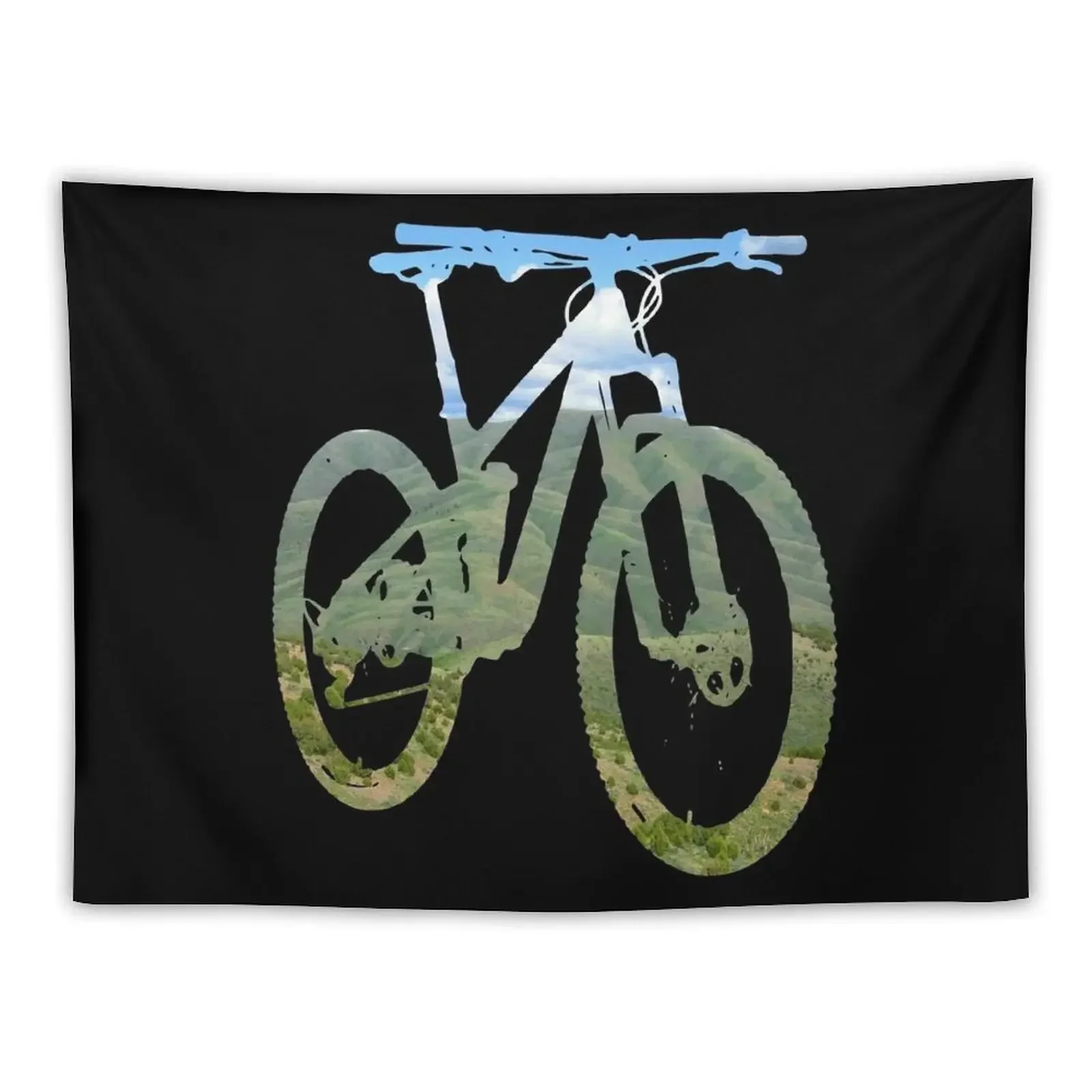 

Mountain Bike Mountain and Sky - MTB Collection #003 Tapestry Wall Hangings Decoration Decor Home Tapestry