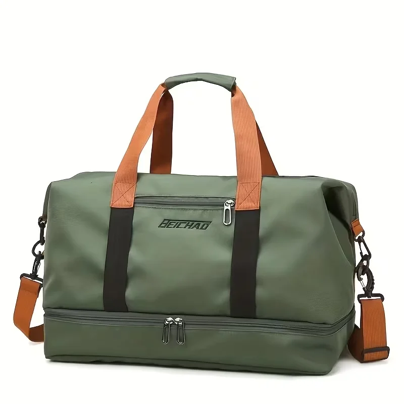 Multi Carry Sports Gym Bag Waterproof Dry Wet Separation Weekender Duffle Bag Yoga Mat Strap for Short Trip Yoga Workout Travel