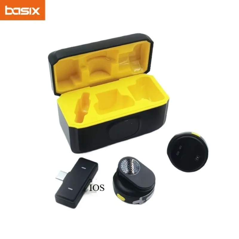 Kabelloses Lavaliermikrofon, tragbares Mini-Mikrofon für iPhone, Android, Audio-Video-Aufnahmen, Live-Übertragung, Gaming-Telefon mit Empfänger – Detail 1