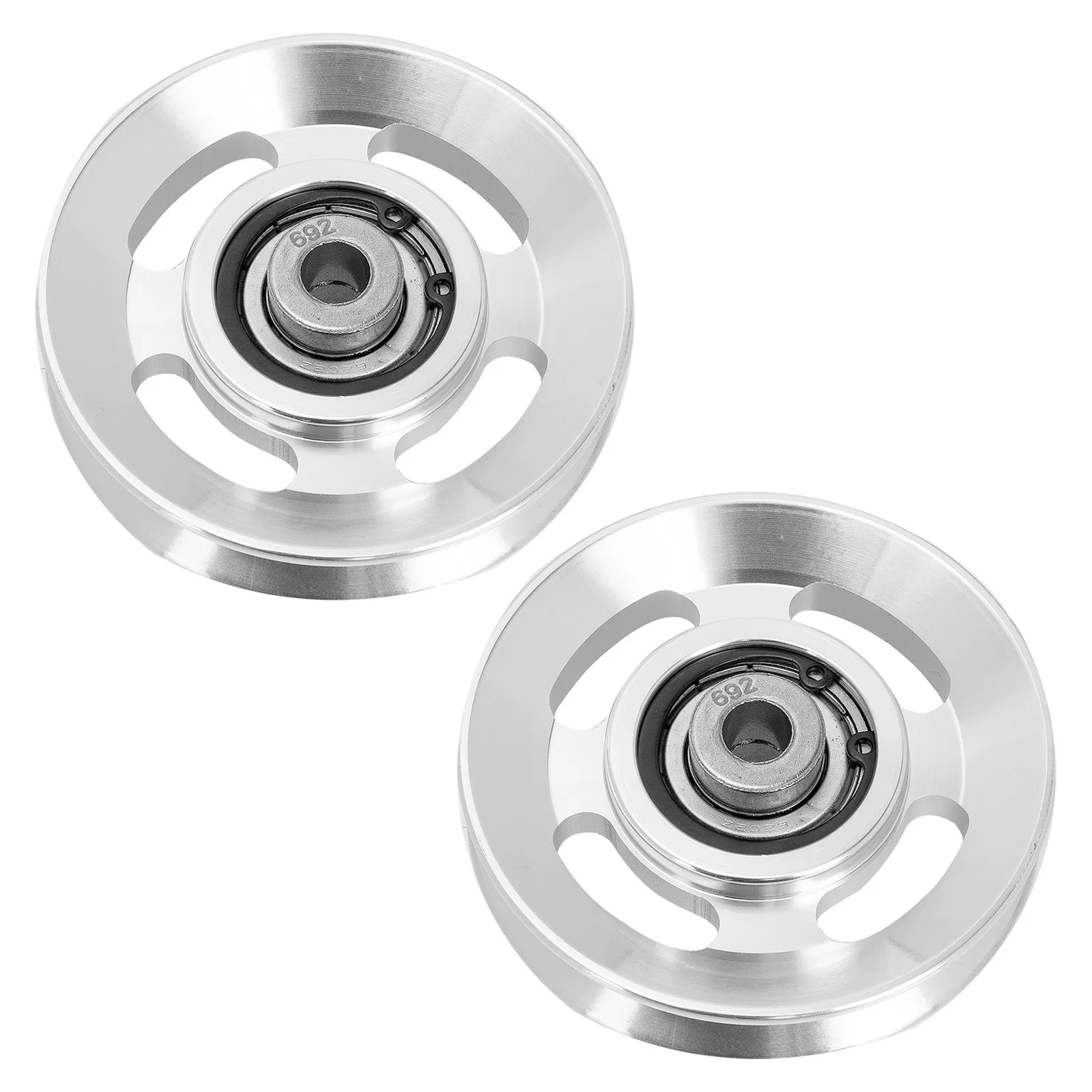 2 pcs Gym Fitness Equipment Halloween Christmas New Year Gym Wheel Pulley Gym Pulley Aluminum Pulley Cable Gym Pulley Sturdy