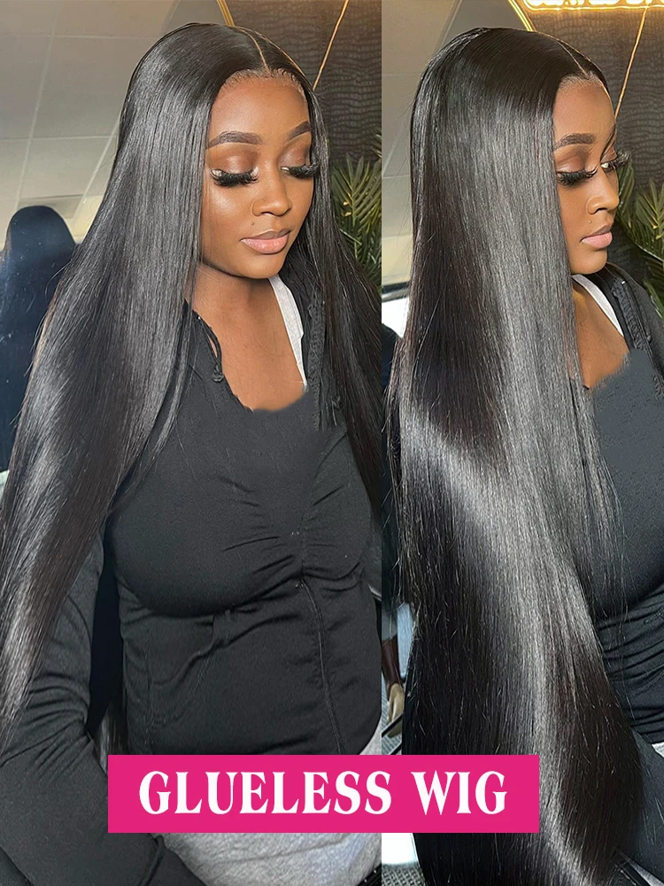 Glueless Wig Human Hair 6X4 5X5 9x6 Pre Cut Lace Closure Human Hair Wigs Smooth Straight 360 13x4 13x6 Lace Front Wig Human Hair