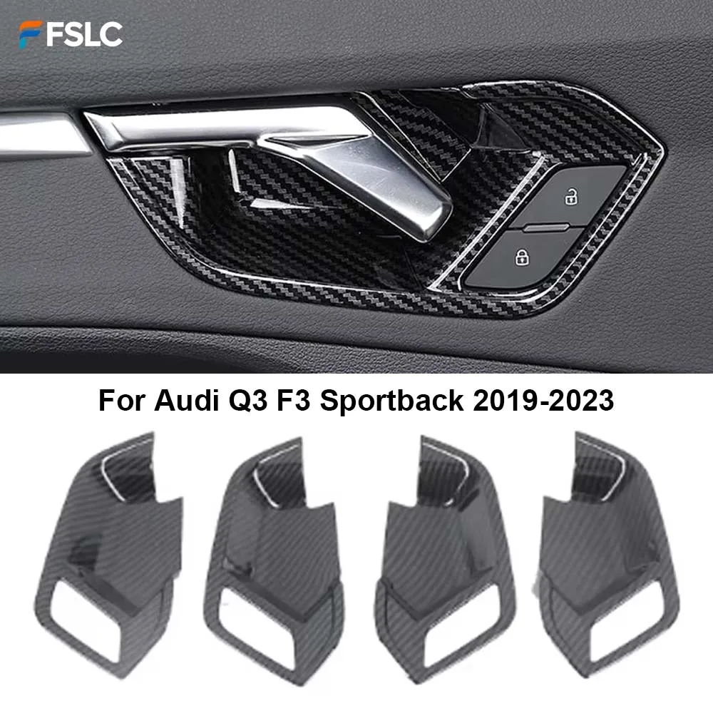 

⭐Genuine⭐ For Audi Q3 F3 Sportback 2019 2020 2021 2022 2023 Door Handle Cover Anti-scratch Trim Interior Accessories 4pcs