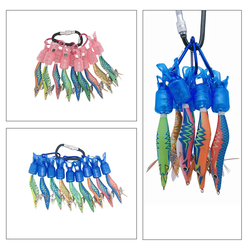 9pcs Durable Squid HookCovers -Universal, Easy-Use Jig Protectors for EnhancedExperience