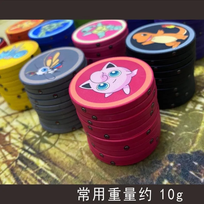 Pokemon peripherals, high-end ceramic chips, high-end poker chips, poker room special 39/43mm chip coins, collection gifts