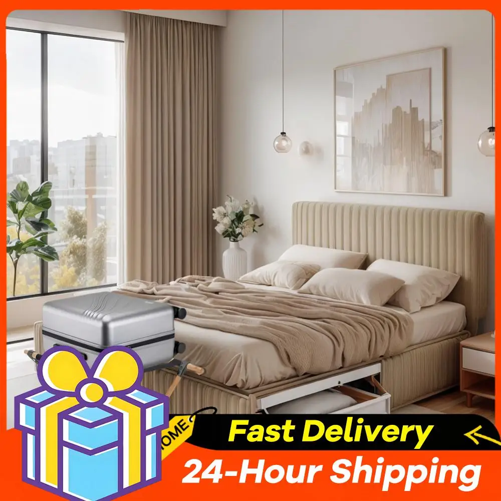 

Складная подставка для багажа из бамбука с нейлоновыми ремнями, держатель для чемодана для гостиной, отеля, спальни