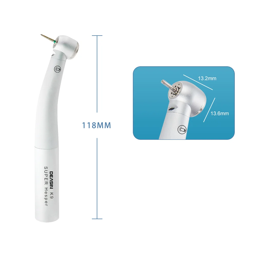 K9 Dental Handpiece Led Light Torque Bearing Dental High Speed Handpiece With Fiber Optic Dentistry Tools