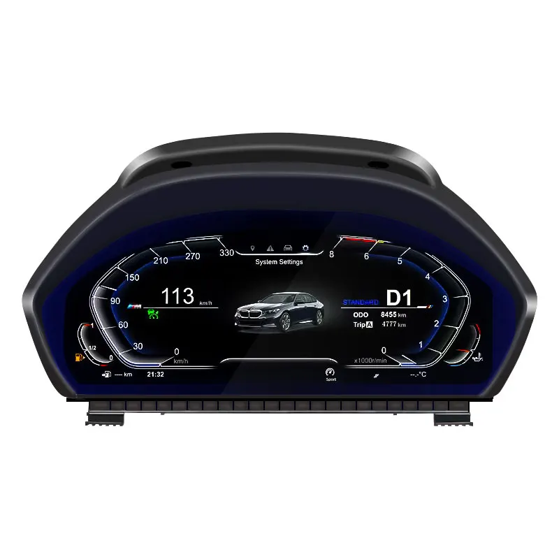 12 بوصة شاشة 4 الأساسية LCD لوحة القيادة عداد السرعة الرقمي العنقودية لنظام E90 E91 E92 E93 2005-2012 لينكس