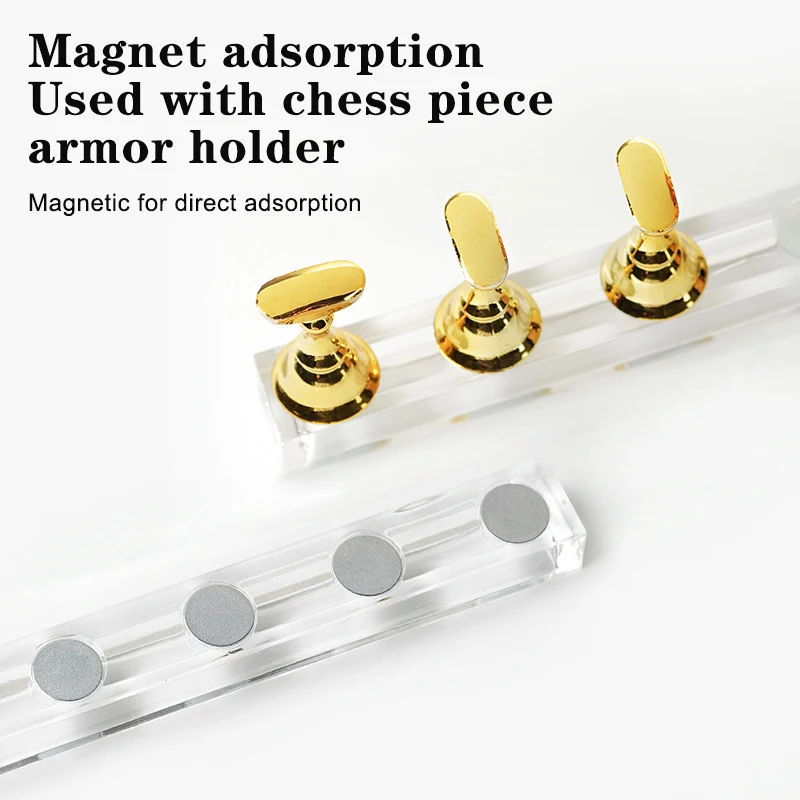 1 stks magnetische nail art houder stand acryl kristal display plank kleurrijke nagellak praktijk tool voor beginnende
