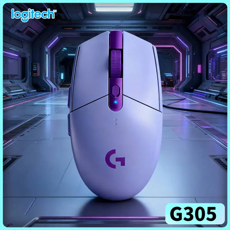 

Мышь Logitech G305 LIGHTSPEED для геймеров, 12000 DPI HERO High Precision, 6 программируемых кнопок, 250 часов автономной работы, совместимость с ПК и Mac