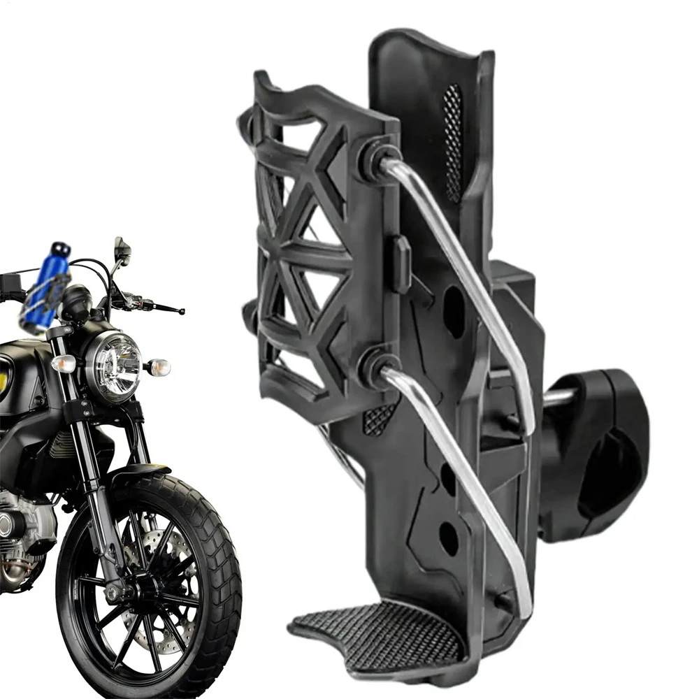 AliExpress Universal Motorcycle Cup Holder Adjustable Handlebar Mirror Water Bottle Holder Drink Cage Holder For MTB Road Cycling ATV Bike