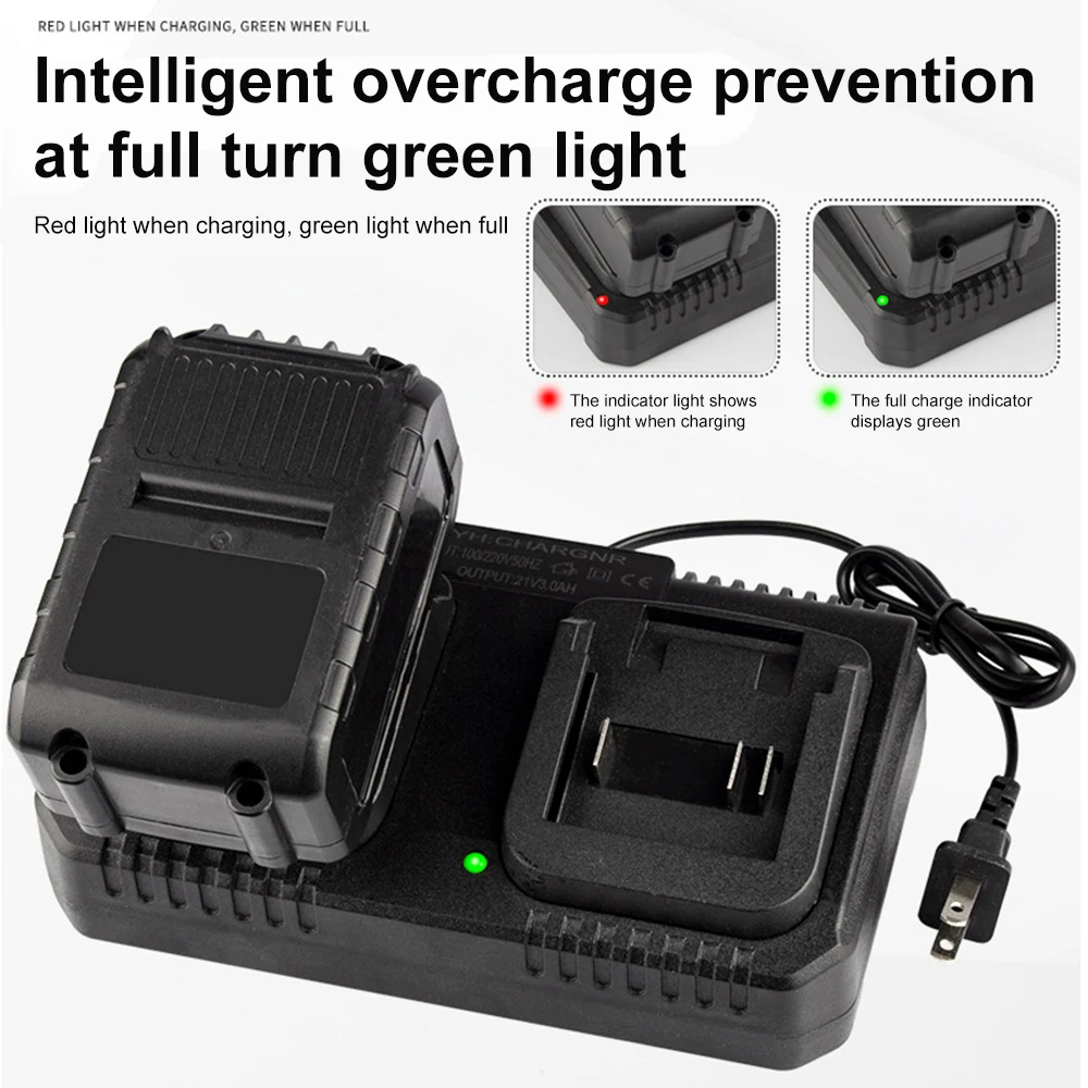 3A Lithium Battery Fast Charger 2 Way Power Tool Battery Charger EU/US Plug For Makita 18V 21V Battery BL1415/1815/1830/1850