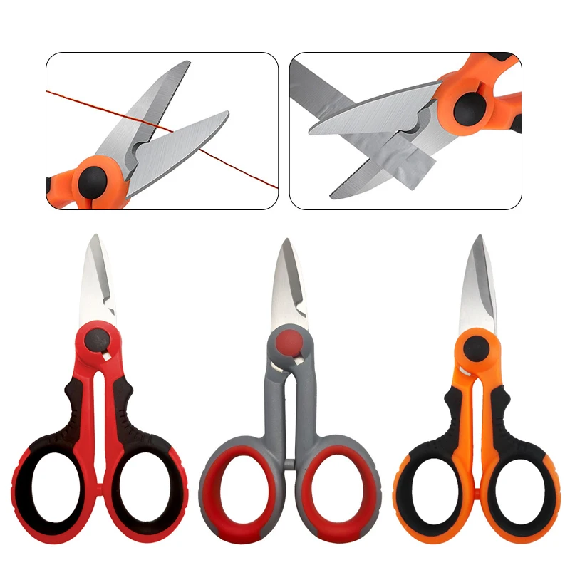 420 akcesoria do nożyczek wędkarskich ze stali nierdzewnej elektryk przenośne nożyczki szczypce Cut żyłka plecionka PE przynęta narzędzia połowowe karpia