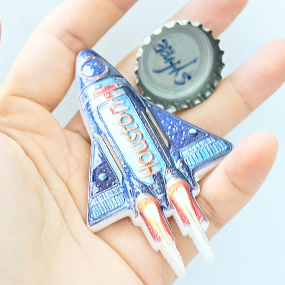 مغناطيس الثلاجة الأمريكية، مغناطيس الثلاجة هيوستن، ديكور المنزل، مغناطيس الثلاجة الصاروخي، مغناطيس ثلاجة الصور #5