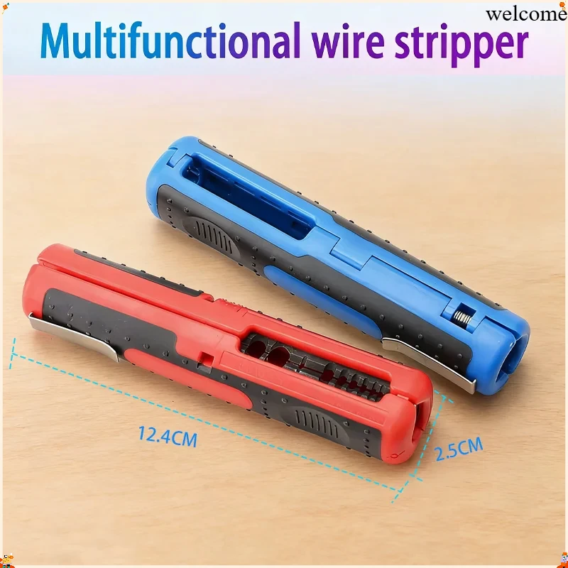 Multifunctional Cable Wire Stripper Cutter Pliers Portable Anti-skid Handle Strip pen clip Hand Tool Hardware Tool