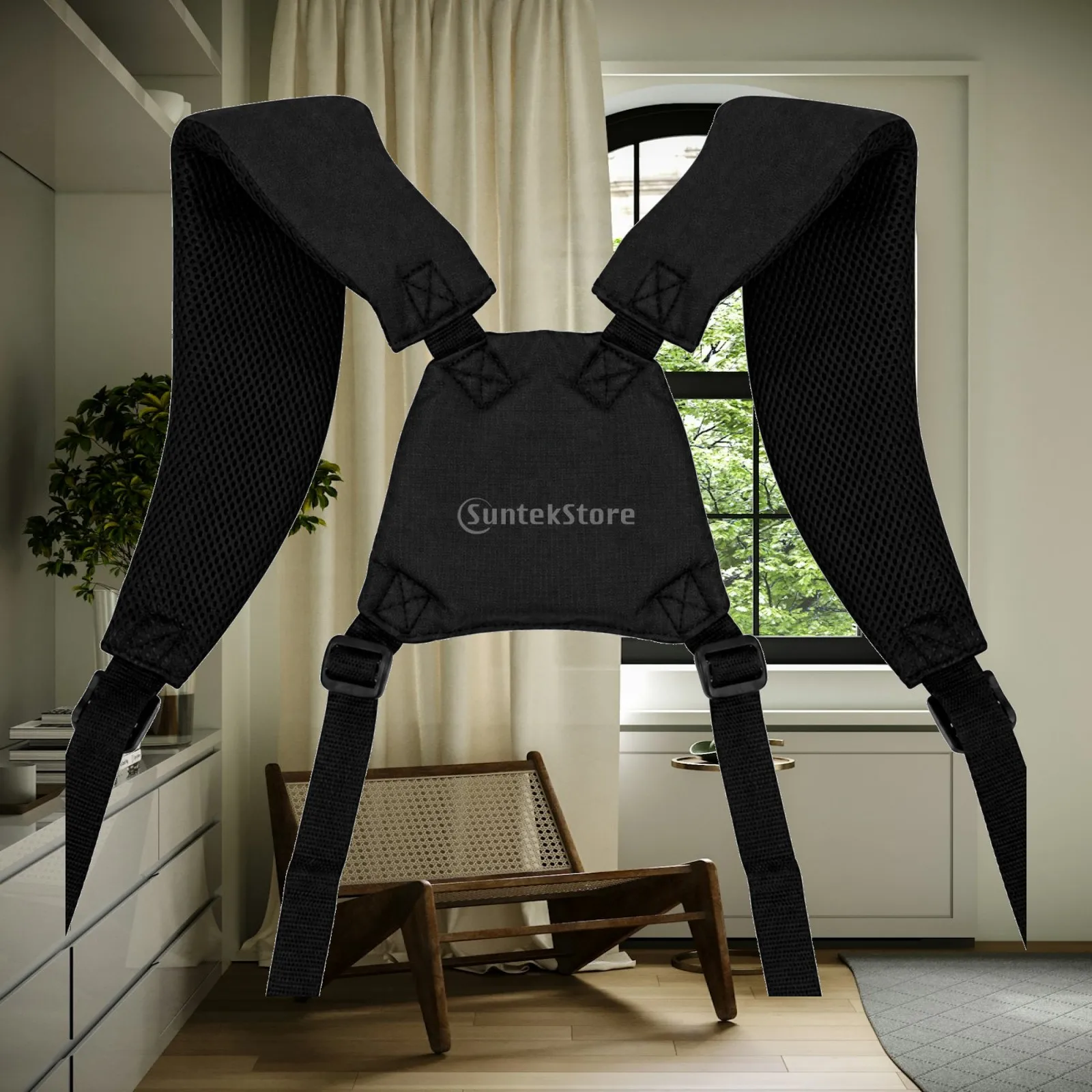 Golf Bag Carrier Strap with Adjustable Buckles and Breathable Mesh Padding for Golf Stand Bag Cart Bag Comfortable Shoulder