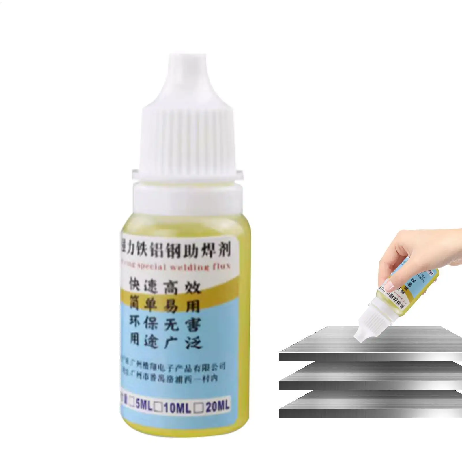 Stainless Steel Flux Soldering 0.33oz Copper Soldering Flux Multifunctional No Water Cleaning 18650 Battery Soldering Fluid
